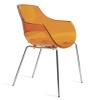 Fauteuil C6 Empilable 4 Pieds Chromés