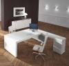 Bureau Executive Laqué et Dessus Verre