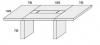 Table de Réunion Executive BK8 Cuir et Laque