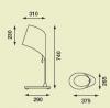 Lampe Fluocompacte HIP Inclinable à 20°