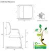 Fauteuil Visiteur Luge Flexa Blanc