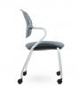 Fauteuil Visiteur 4 Pieds sur Roulettes Flexa