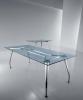 Bureau Direction Rectangle Verre Transparent