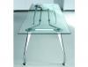 Bureau Direction Rectangle Verre Transparent