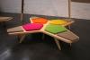 Bench Cross Assises Mousse