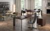 Bureau de Direction Bois Pieds Cuir