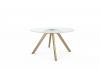 Table Basse Verre Bud Pieds Bois