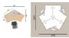 Ensemble 3 Postes Pieds Design