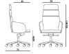Fauteuil Synchrone Supérieur Cuir Premium