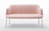 Canapé Lounge Deep Cuir Pieds Métal ou Bois
