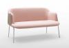 Canapé Lounge Deep Cuir Pieds Métal ou Bois