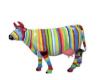 Vache Multicolores en Fibre de Verre