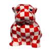 Bouledogue Damier en Résine