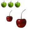 Ensemble de 3 Pommes et 2 Cerises