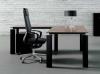 Bureau Direction Krystal avec Retour