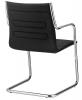 Fauteuil Visiteur Luge Classe Cuir et Chrome