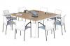 Table de Réunion Carrée 8 Personnes Alpha
