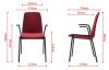 Fauteuil de Réunion Lutra sur Roulettes
